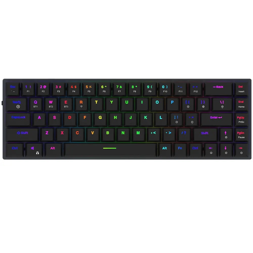 Tastatură mecanică de gaming Low Profile AQIRYS Agena pentru viteză de reacție maximă.
